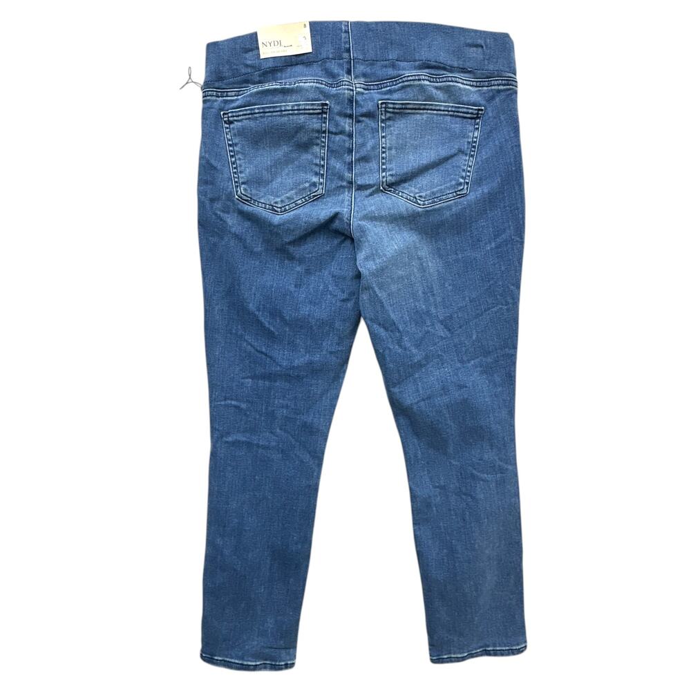 NYDJ Pull On Skinny Ankle Jeans Women 8 Aquino Medium Wash Lift Tuck NWT - Picture 2 of 6